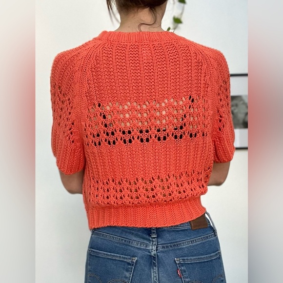 H&M Coral Knit Crop Top - Picture 3 of 5